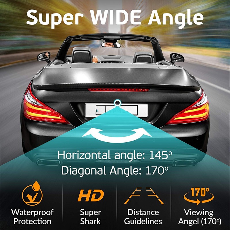 Colour Reversing Camera Integrated into Number Plate Lighting LED Number
