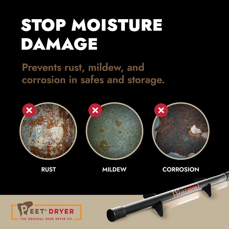 PEET, Safe Dehumidifier Rod, For Up to 200 Cubic Feet