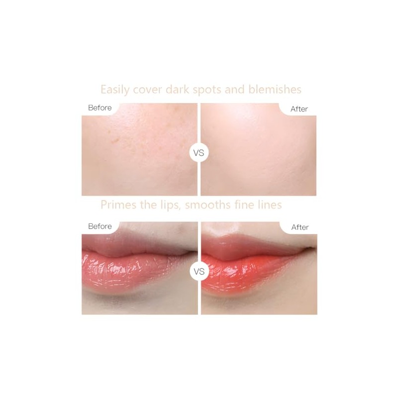 2pcs Light Beige Concealer Crayon Set, Brightening Creamy Concealer Sustainable