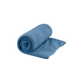 Sea to Summit - Tek Microfibre Towel L - Bath Towel - Soft Terrycloth Feel - Super Absorbent & Quick Dry - Hang Loop & Case - For Camping, Boating & Gym - 60 x 120 cm - Moonlight Blue - 285g