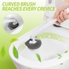 IVYROLL Toilet Brush and Plunger Set Hidden, S-Shaped Toilet Brush