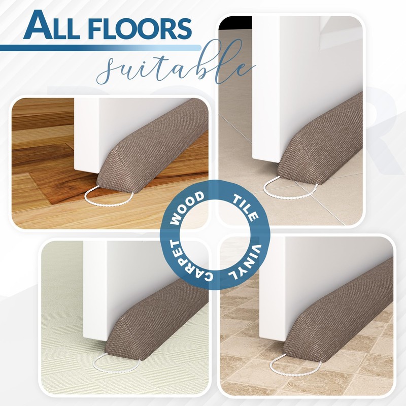 HIZH Heavy Under Door Draft Excluder,35.4" Door Draft Stopper,Suitable For