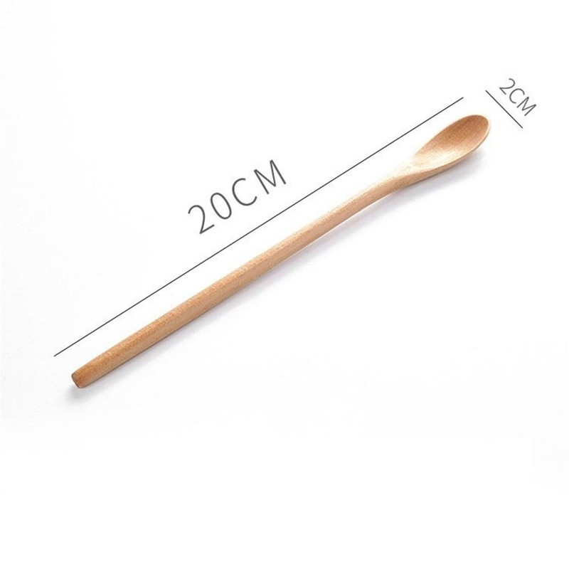 SITEDAN Muddler Spoon Muddler Wooden Dessert Spoon Ice Cream Spoon
