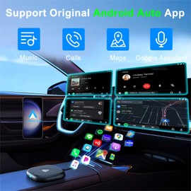 Android Auto Wireless Adapter, Wireless Android Auto für Wired Android Auto Car Adapter, Android Auto Ohne Kabel Kompatibel mit Autos ab 2016, Wireless Android Auto Car Connectivity Box