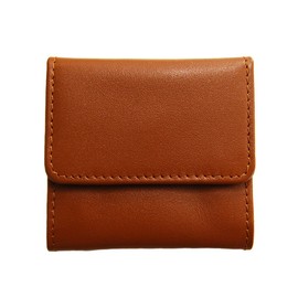 Arcade Cowhide Genuine Leather Coin Purse, Coin Case, For Men and Women, Easy to Put Out, Compact, Mini Wallet, Easy to Use, Snap Button Type, Camel