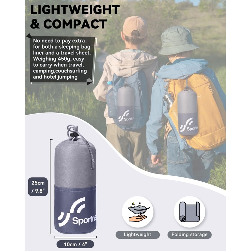 Sportneer Hut Sleeping Bag - 2-in-1 Sleeping Bag Travel Sleeping