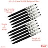 FLAIR 10 x 0.7mm Ezee Click BLACK Ballpoint Retractable Pens