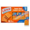 Lance Sandwich Crackers, ToastChee Peanut Butter, 10 Individual Packs, 6