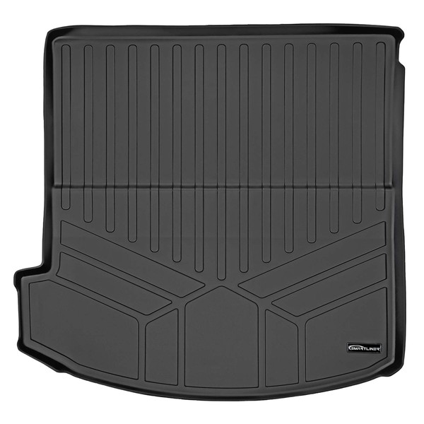SMARTLINER All Weather Custom Fit Cargo Trunk Liner Floor Mat Behind 2nd Row Black Compatible with 2018-2022 Buick Enclave