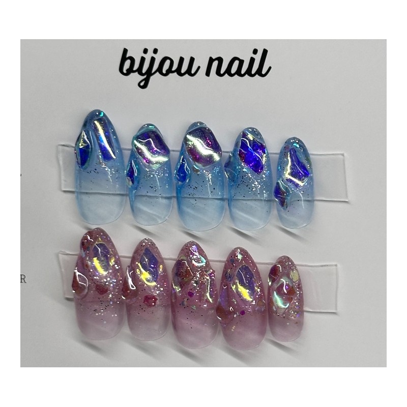 Ice Handmade Nail Tips - Square / 아이스 수제네일팁 -