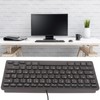Computer Keyboards Ergonomic Design UltraThin Mini Durable Wired 78 Keys