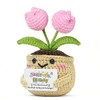 SDOFY 80th Birthday Gifts for Women Her Handmade Crochet Tulip