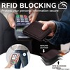 furid Top Grain Leather Wallet Men: RFID Minimalist Bifold Credit