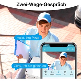 VSTARCAM 4MP Sicherheitskamera,WiFi Kamera,PTZ Sicherheitskamera,HD-Nachtsicht,2.4G WiFi Außenkamer, Outdoor Kamera 01