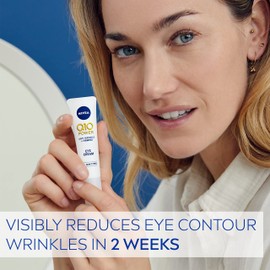 NIVEA Q10 Power Anti-Wrinkle + Firming Eye Cream with Q10 and Creatine for Tired and Dull Skin, 15ml