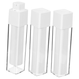 Healvian 3Pcs Airless Pump Cosmetic Bottles Travel Lotion Dispenser for Creams Lightweight Leak Vacuum Design Each Convenient and Durable Travel Containers