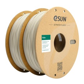 eSUN PLA+ Filament 1.75mm, 3D Printer Filament Dimensional Accuracy +/- 0.03mm, 1kg Cardboard Spool(2.2lbs) 3D Printing Filament, Fits for Most FDM 3D Printers(2 Pack Bone White)