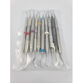 10 Pack of Premium Brand Quality, Refinished Professional Metal Dental Picks, Assorted