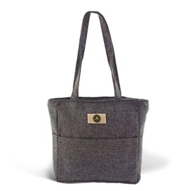 by ease Handbag - Stylish, Fashionable & Practical Bag for Everyday and Work - Lightweight, Spacious, Versatile - Tote Bag with Practical Outer Compartments, gray