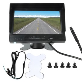 7in Backup Camera Monitor Reversing Display V1 V2 Video Inputs for Truck RV Van Trailer Emergency Vehicle