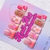 Delicatething Acrylic Nails Set 10 Pieces Y2K Style Duckbill Shaped