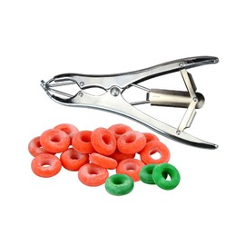 Animal Castration Tool Set, Multi Tail Docking Piler and 100 Rubber Elastator Castration Bender for Pig Cattle Sheep Goat