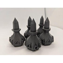 5x Greater Healing Potions Markers Set | 28mm 1/56 Scale Miniature | RPG Tabletop Figure Landscape Modelling Wargaming Fantasy Diorama Wargames Model Scenery Terrain Scatter Roleplaying Paintable