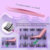 LZM Selbstklebende Wimpern C Curl 8-11mm Selbstklebende Wimpern Extensions Set