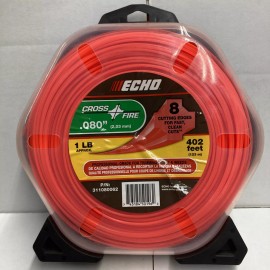 ECHO .080 CROSSFIRE STRING TRIMMER LINE 1 POUND SPOOL 402'