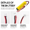 2-Pack 1.2V 900mAh Ni-CD AA Exit Sign Battery for Lithonia