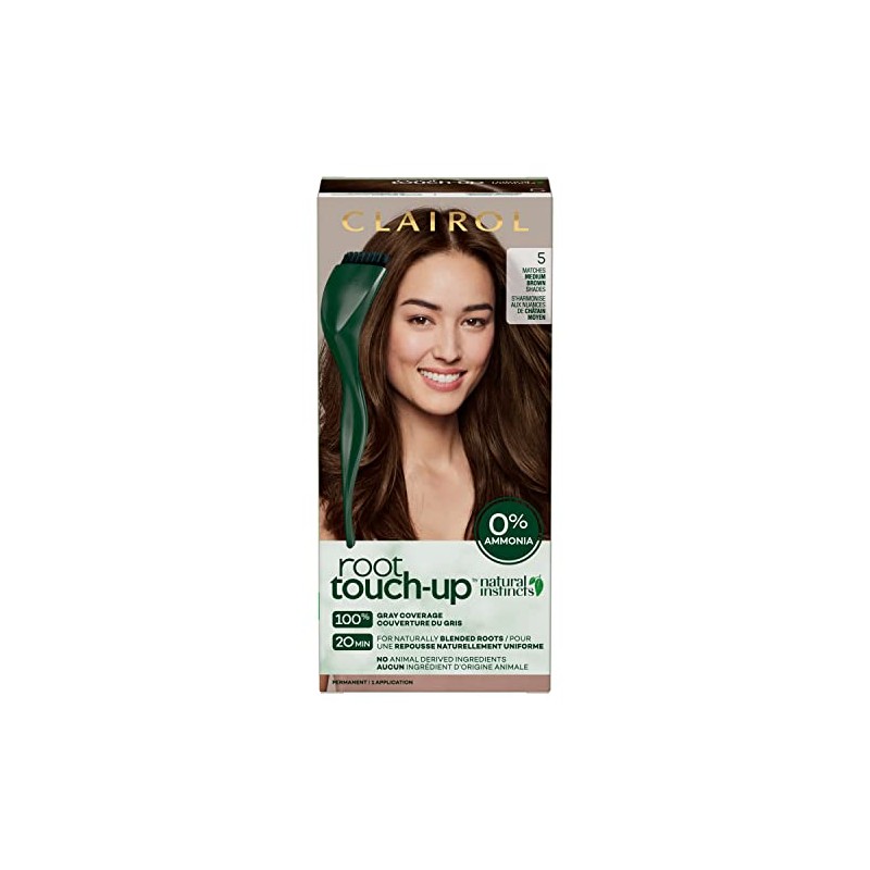 Clairol Root Touch-Up by Natural Instincts Permanent Hair Dye, 5