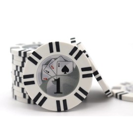 600 Poker Chips 2 Stripe Twist 8 Gram - Pick Your Denominations