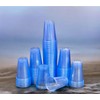 HOT BARGAINS 100 X 7oz Blue Plastic Cups Reusable Water