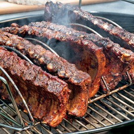 Yukon Glory BBQ Rib Rack, Rib Rack for Smokers and Grills, Easily Grill and Smoke Ribs in a Convenient and Neat Way, Holds 6 Ribs