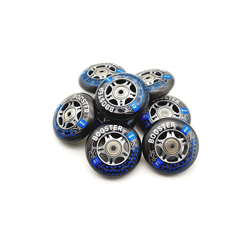 K2 Booster Skate Wheels 8 Pieces 76 mm/80A + ILQ5
