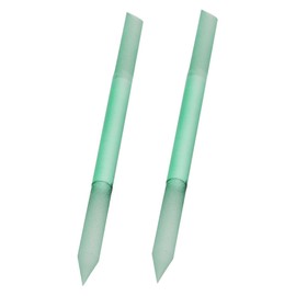 FOMIYES 2pcs Nano Glass Nail File Durable Crystal Polishing Buffers for Natural Fake Nails Travel-friendly for Home Salon Use