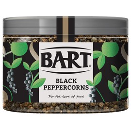 BART Black Peppercorns Large Jar - Hot & Spicy, Ideal for Eggs, Salad & Sweet Dishes - Spice Rack Essentials (1x270g Jar)