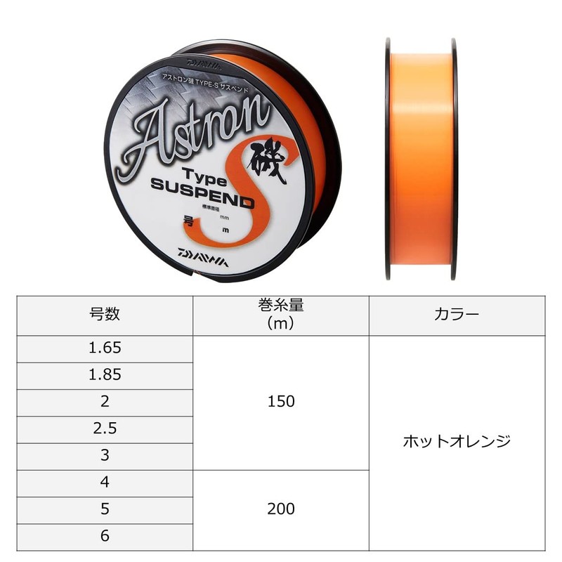 DAIWA Astron Iso Type S Suspend Line No. 2 150m