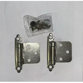 H2Brands Model # 98292  1 Pair (2) SELF CLOSING HINGES NICKEL PLATED