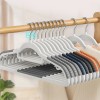 퓨어홈 논슬립 회전 옷걸이 20개 오렌지 그레이 Non-Slip Rotating Hangers