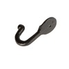 Hammer and Tongs - Hammered Round Plate Single Hook -