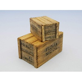 Cobaanii Mokei Kobaani Model Workshop 1/24 Sweet Style Series, Wooden Box Set C, 2 Pieces, Assembly Kit SS-012