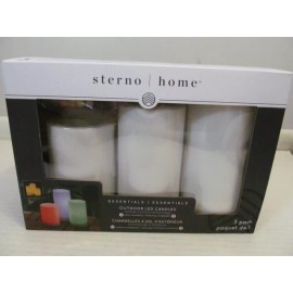 Sterno Home Outdoor LED Color Changing Candles w Remote Control, 3-Pack