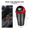 JUSTTOP Car Trash Can with Lid, Mini Leakproof Car Cup