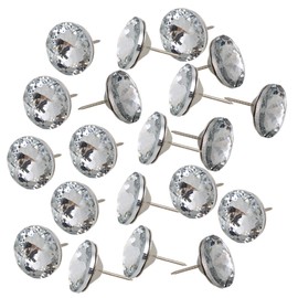 RDEXP 20pcs 30mm/1.18¡± Diamond Crystal Upholstery Nails Furniture Tacks Wall