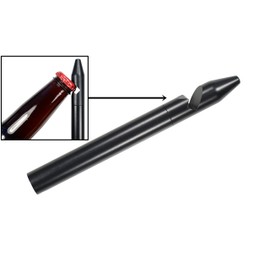 AntennaMastsRus - The Spike is Compatible with Harley Davidson CVO Limited FLHTKSE (2014-2023) - Black Ammo Antenna with Removable Bottle Opener AM-FM Antenna - 1 Pack