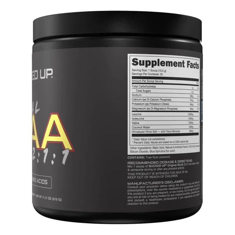 Bucked Up Bcaa 211 Aminoácidos Ramificados 315 G Sfn