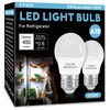 LOXYEE LED Refrigerator Light Bulb 2 Pack，Daylight White 5000K 120V