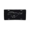 DIGIART INTERNATIONAL FORD MUSTANG EMBLEM BLACK GROUND 3D EMBOSSED METAL