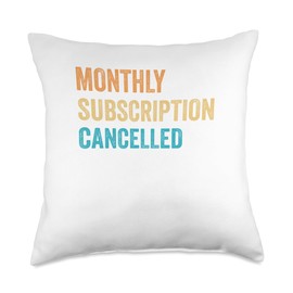 Hysterectomy Recovery Uterus Monthly Subscription Cancelled Throw Pillow